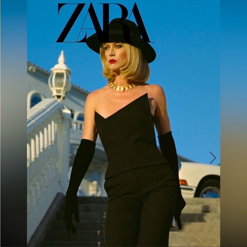 ZARA Bloggers Favorite ASYMMETRIC BUSTIER LIMITED EDITION